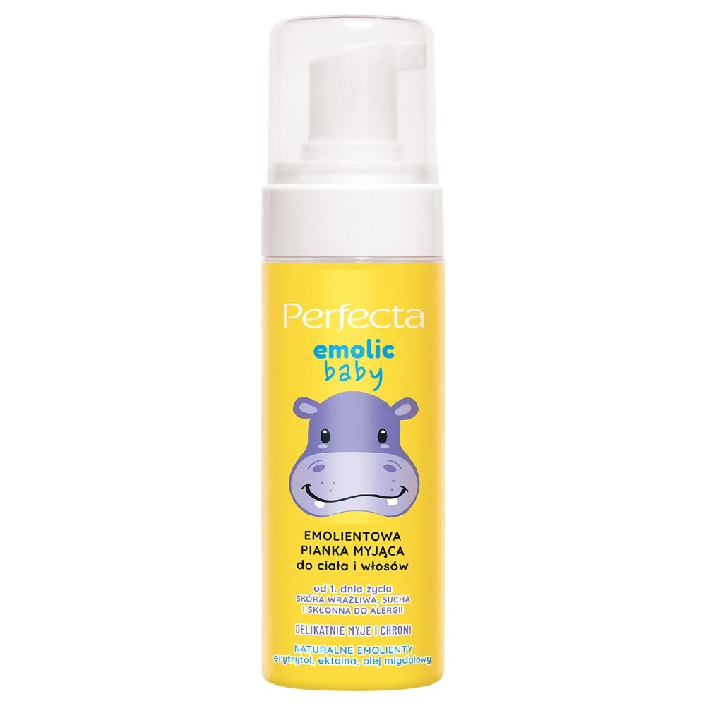 59068561735919469 Emolic Baby emolientowa pianka myjąca do ciała i włosów 160ml - obrazek 1