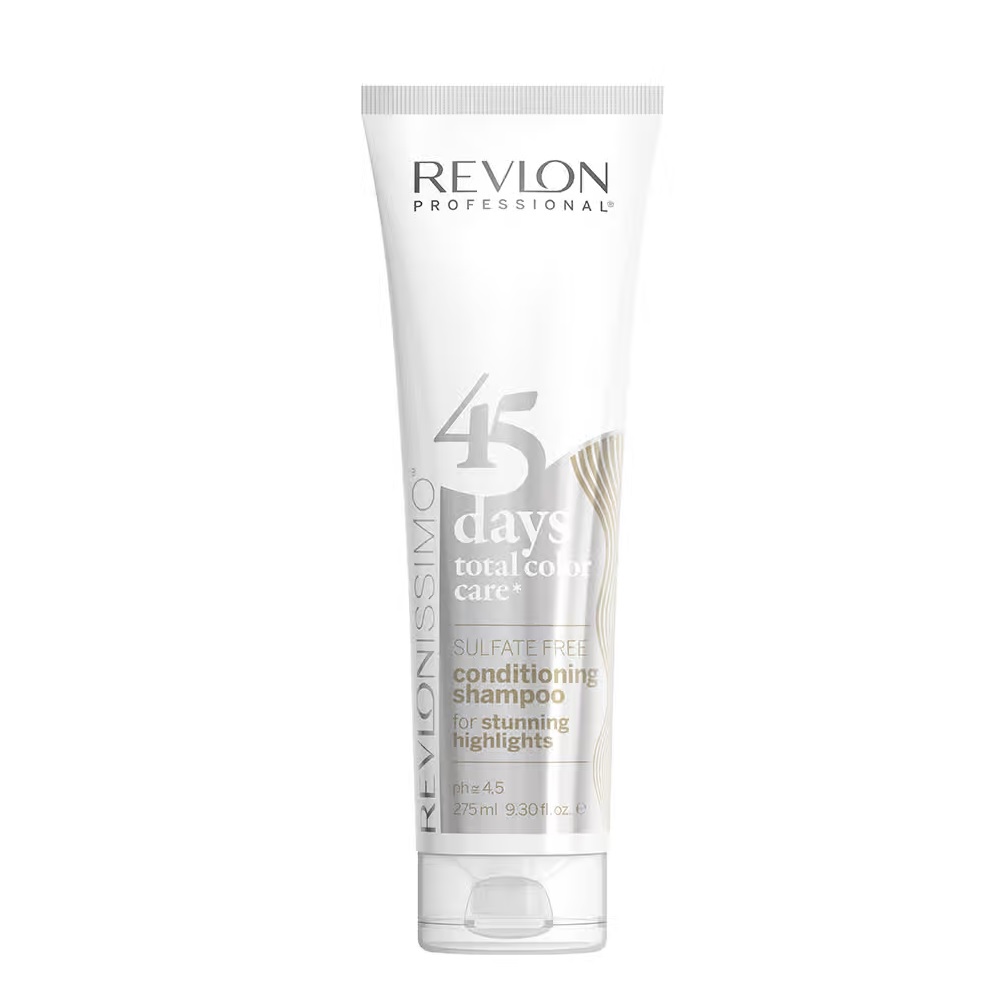 59079651681358978 Revlonissimo 45 Days Conditioning Shampoo szampon i odżywka podtrzymująca kolor Stunning Highlights 275ml - obrazek 1