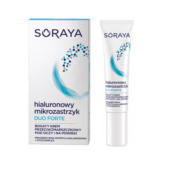 59278041594884474 Hialuronowy Mikrozastrzyk Duo Forte bogaty krem przeciwzmarszczkowy pod oczy i na powieki 15ml - obrazek 1