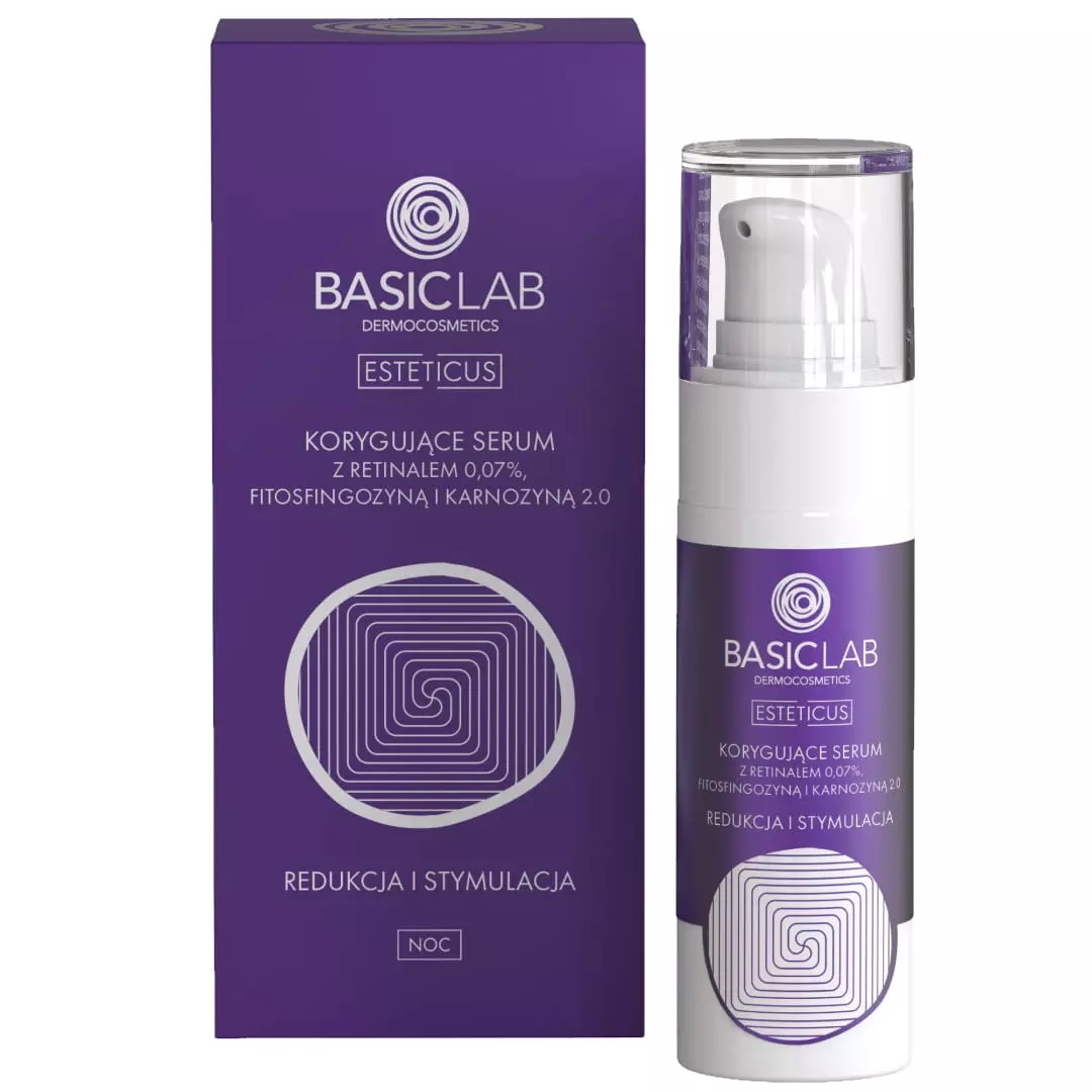 59508261709901525 Esteticus korygujące serum z retinalem 0.07% fitosfingozyną i karnozyną 2.0 Redukcja i Stymulacja 30ml - obrazek 1