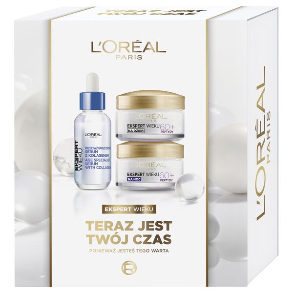 59591011761753358 Ekspert Wieku 60+ zestaw serum do twarzy 30ml + krem na dzień 50ml + krem na noc 50ml - obrazek 1