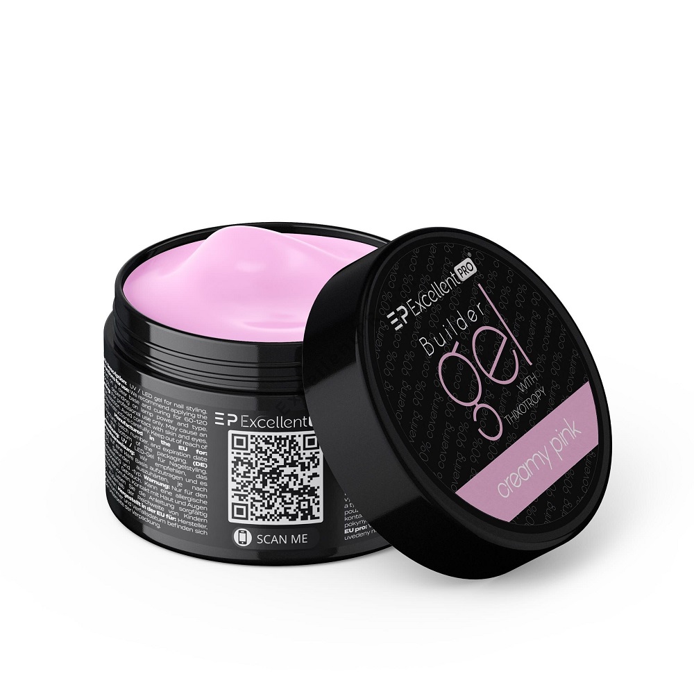 59604811761464912 Builder Gel With Thixotropy żel budujący Creamy Pink 50g - obrazek 1