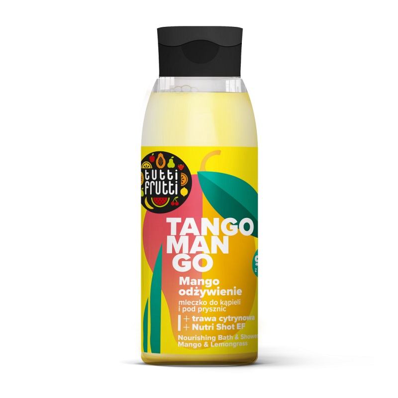 59710481692258815 Tutti Frutti odżywcze mleczko do kąpieli i pod prysznic Mango i Trawa cytrynowa + Nutri Shot EF 400ml - obrazek 1