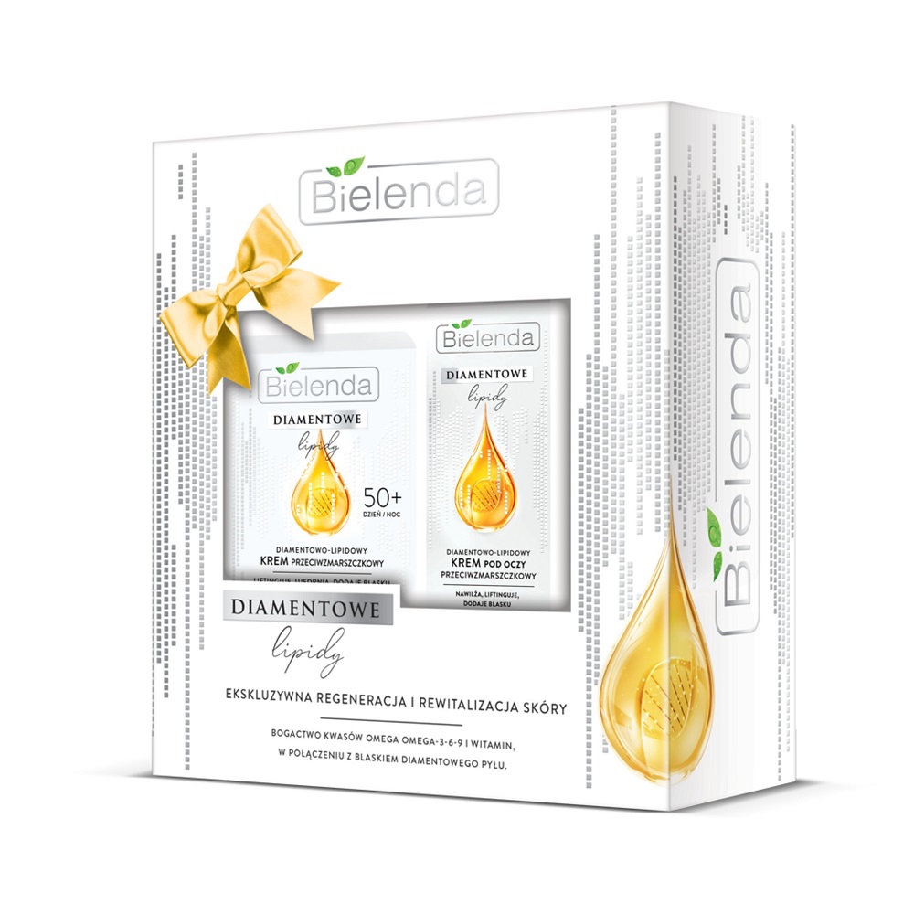 59712441697602164 Diamentowe Lipidy 50+ zestaw przeciwzmarszczkowy krem do twarzy 50ml + przeciwzmarszczkowy krem pod oczy 15ml - obrazek 1