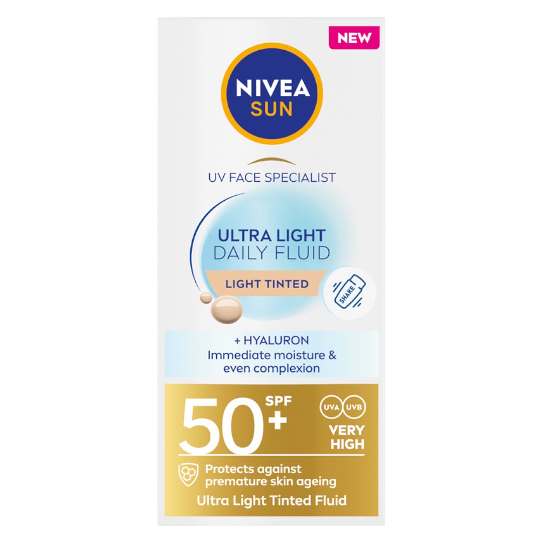 Created with GIMP Sun Ultra Light Daily Fluid SPF50+ fluid do twarzy Light Tinted 40ml - obrazek 1