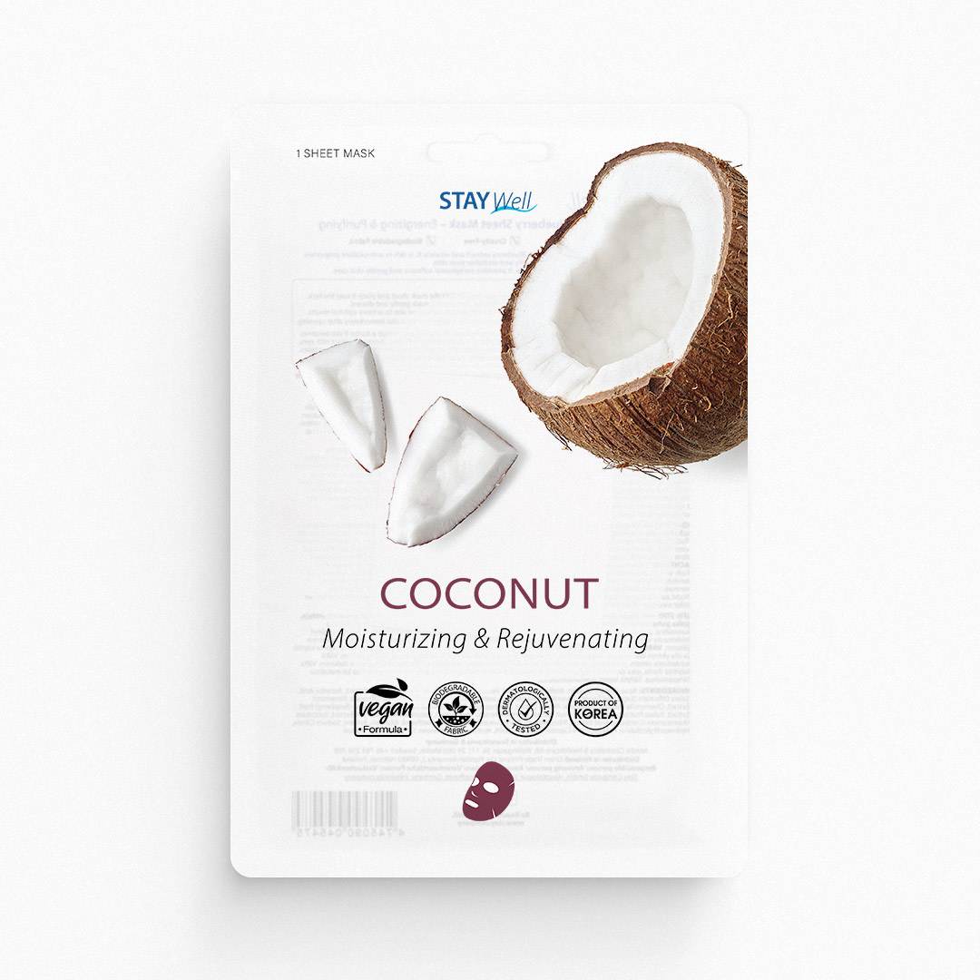 59765631664894908 Climate Neutral Face Mask nawilżająca i ujędrniająca maska na twarz w płachcie Coconut 23g - obrazek 1