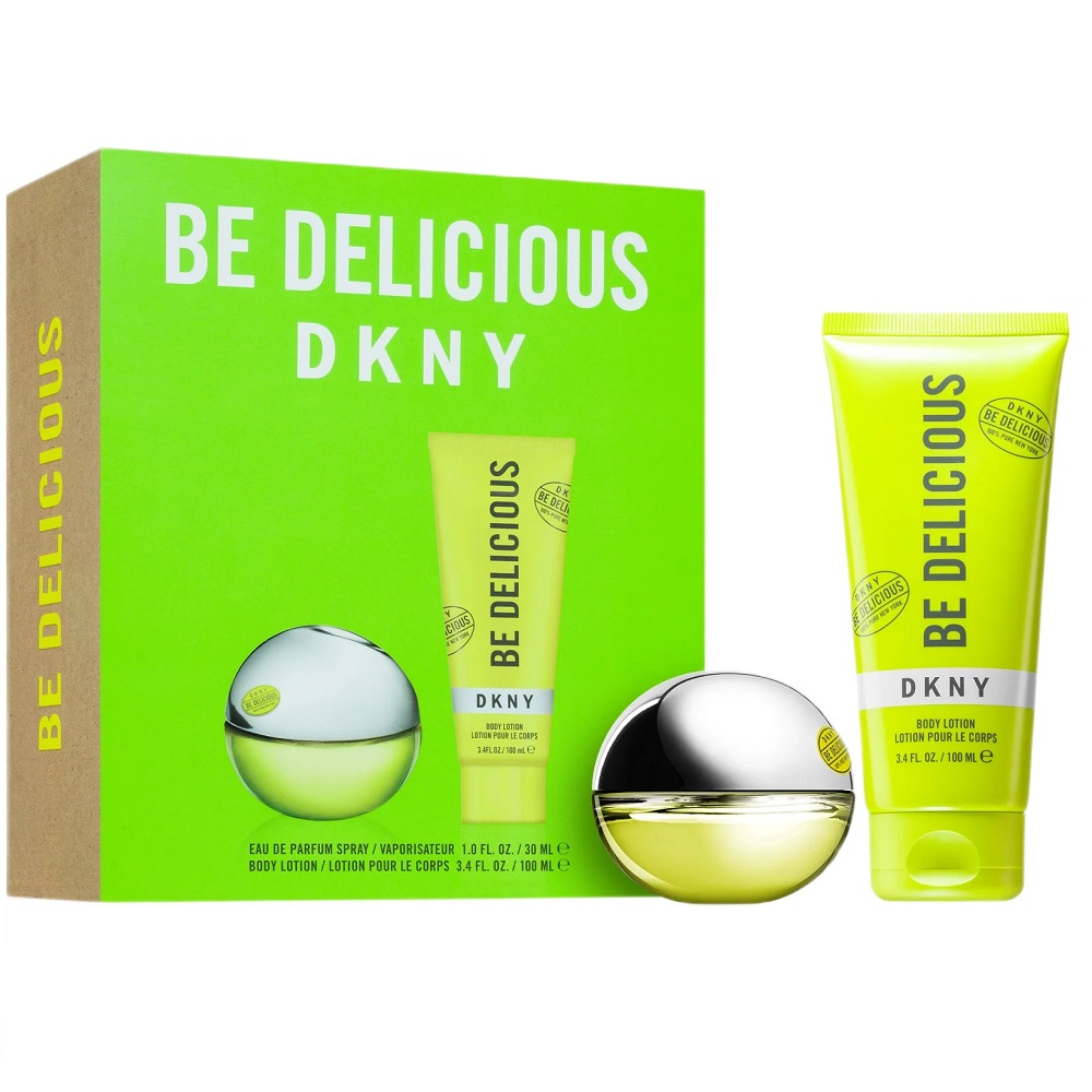 59847361728477042 DKNY Be Delicious zestaw woda perfumowana spray 30ml + balsam do ciała 100ml - obrazek 1
