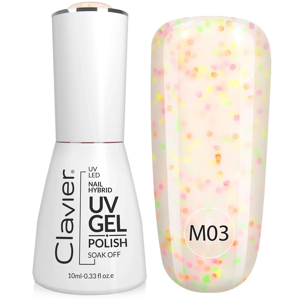 59867301697787191 Luxury Multi Flavours lakier hybrydowy do paznokci M03 Candy Sprinkles 10ml - obrazek 1