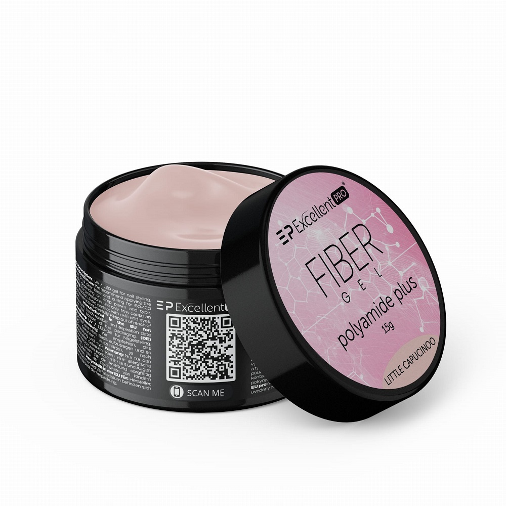 59917011761728721 Fiber Gel Polyamide Plus żel budujący Little Capucinoo 15g - obrazek 1