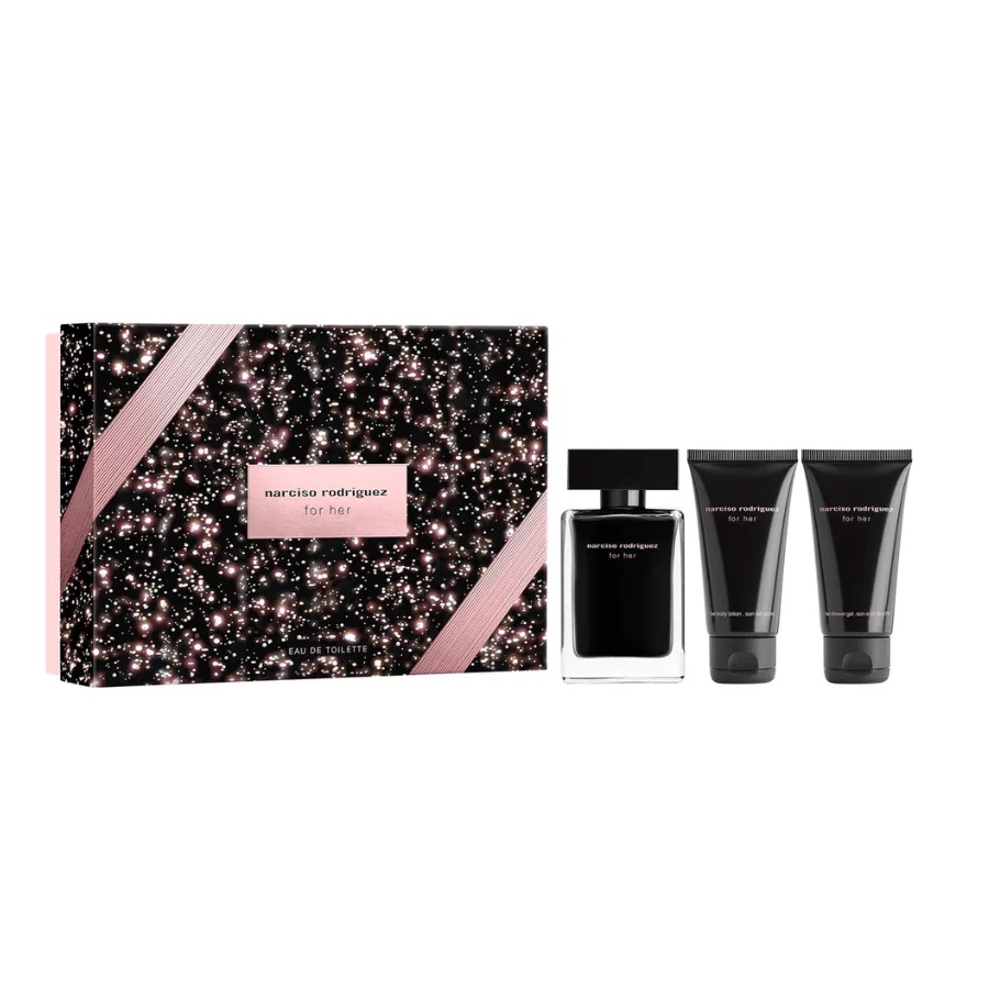 59926771732873546 For Her zestaw woda toaletowa spray 50ml + balsam do ciała 50ml + żel pod prysznic 50ml - obrazek 1