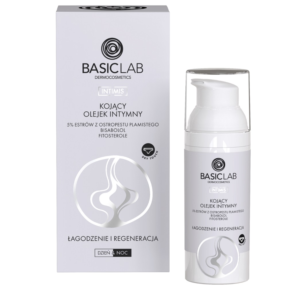 59932511711357735 Intimis kojący olejek intymny z 5% estrów z ostropestu plamistego bisabololem i fitosterolami Łagodzenie i Regeneracja 50ml - obrazek 1
