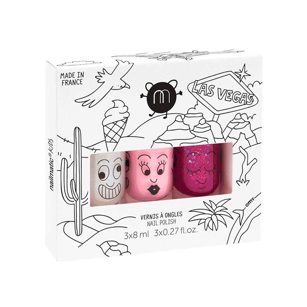 59933421636373336 Kids Las Vegas zestaw lakierów do paznokci Super 8ml + Bella 8ml + Sheepy 8ml - obrazek 1