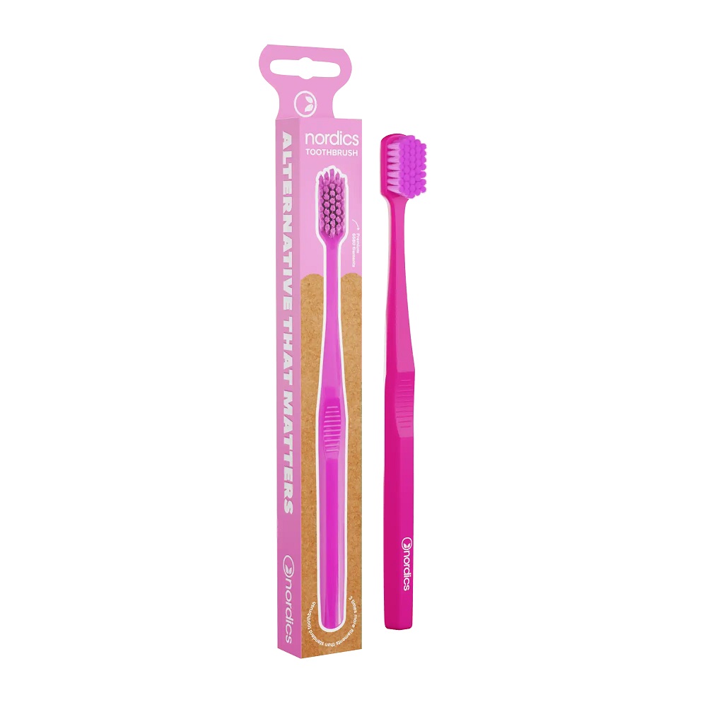59972671680027618 Premium Toothbrush szczoteczka do zębów z tworzywa pla Pink - obrazek 1
