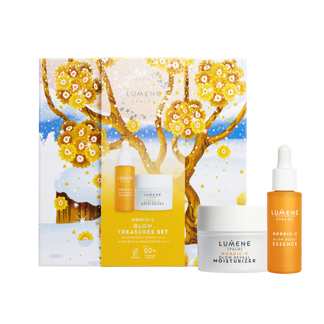 60045421663576892 Nordic-C Valo Glow Treasures zestaw Glow Boost Essence 30ml + Glow Reveal Moisturizer 50ml - obrazek 1