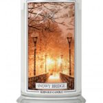 Duża świeca zapachowa z dwoma knotami Snowy Bridge 623g