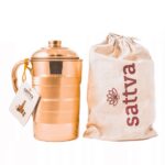 Dzbanek miedziany w paski 1950ml