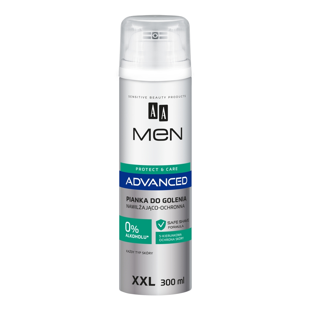 60244841724682656 Men Advanced pianka do golenia nawilżająco-ochronna 300ml - obrazek 1