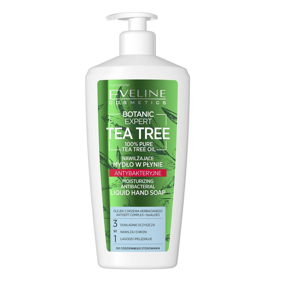 60266551601630090 Botanic Expert Tea Tree nawilżające mydło w płynie antybakteryjne 350ml - obrazek 1