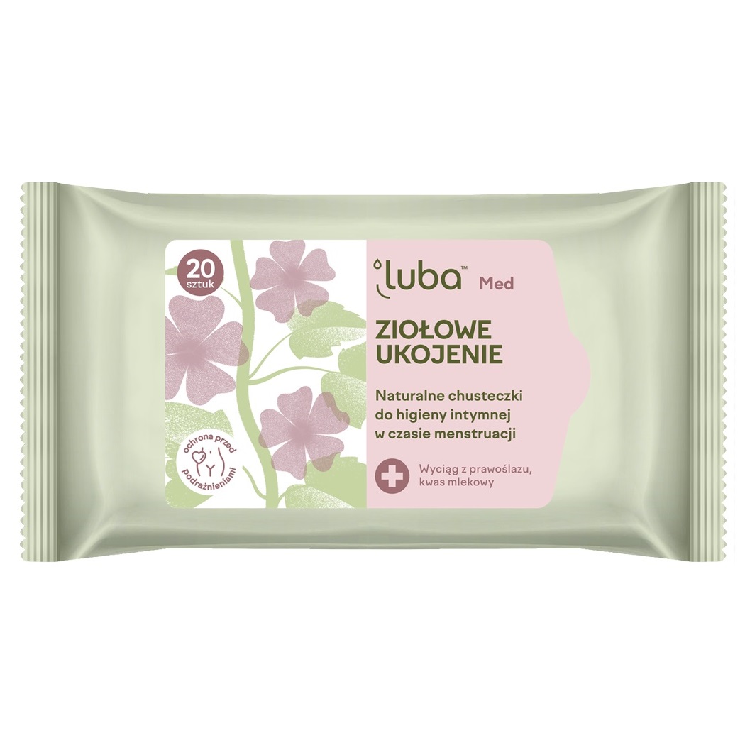 60323051680605772 Med Ziołowe Ukojenie naturalne chusteczki do higieny intymnej 20szt. - obrazek 1