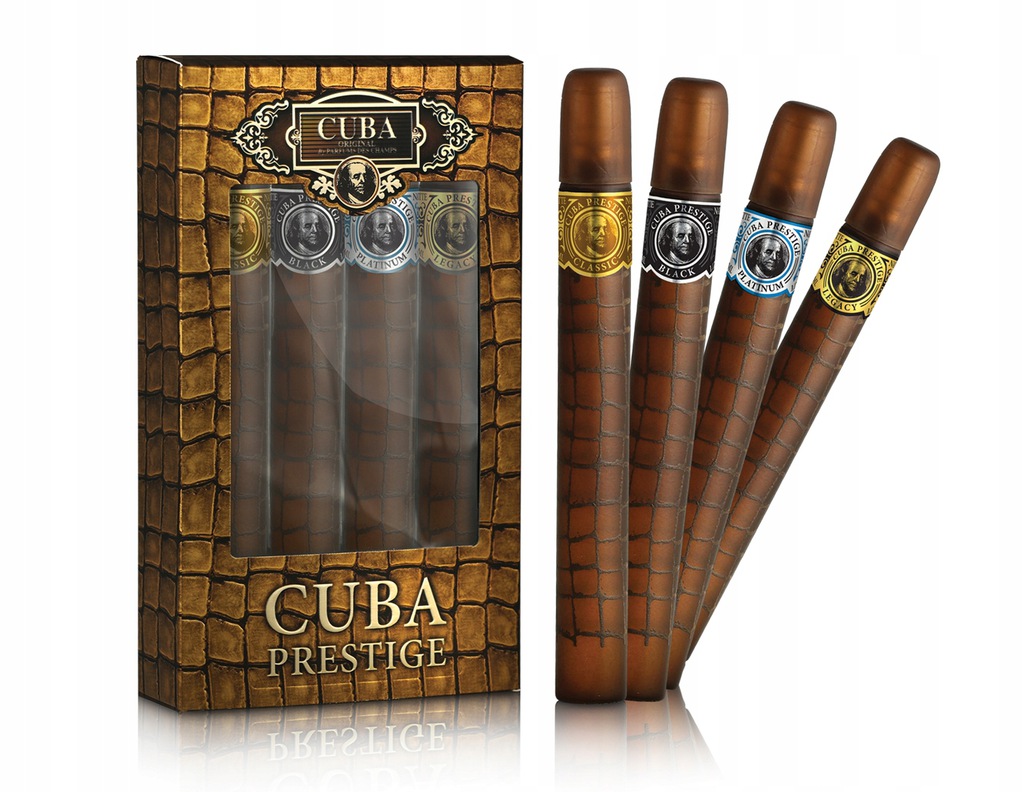60368011627542396 Cuba Prestige zestaw Classic woda toaletowa spray 35ml + Black woda toaletowa spray 35ml + Platinum woda toaletowa spray 35ml + Legacy woda toaletowa spray 35ml - obrazek 1
