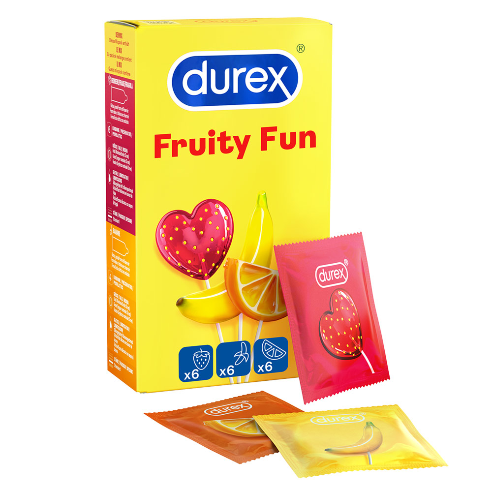 604341675273058 Fruity Fun smakowe prezerwatywy 18 szt - obrazek 1