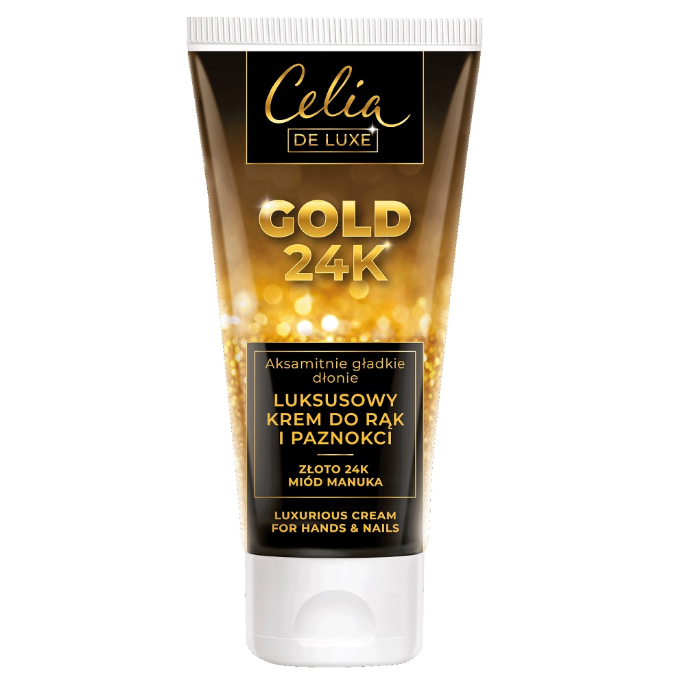 60449691602834111 De Luxe Gold 24K luksusowy krem do rąk i paznokci 80ml - obrazek 1