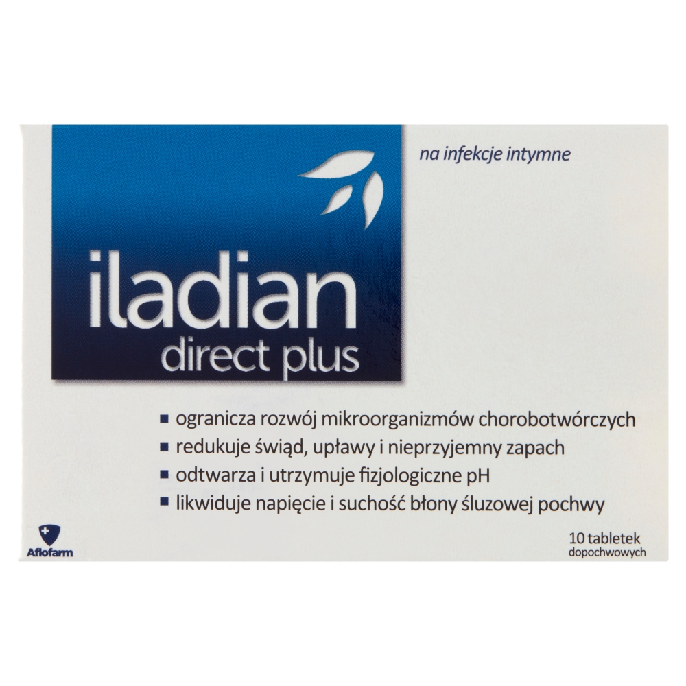 60545721678108208 Direct Plus tabletki dopochwowe łagodzące objawy infekcji intymnych 10 tabletek - obrazek 1