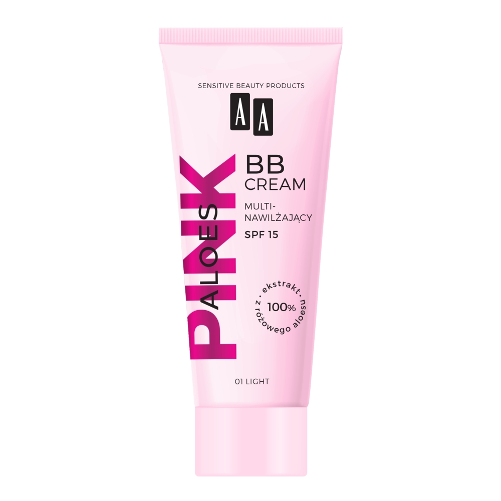 60599251675771764 Aloes Pink multinawilżający krem BB 01 Light 30ml - obrazek 1