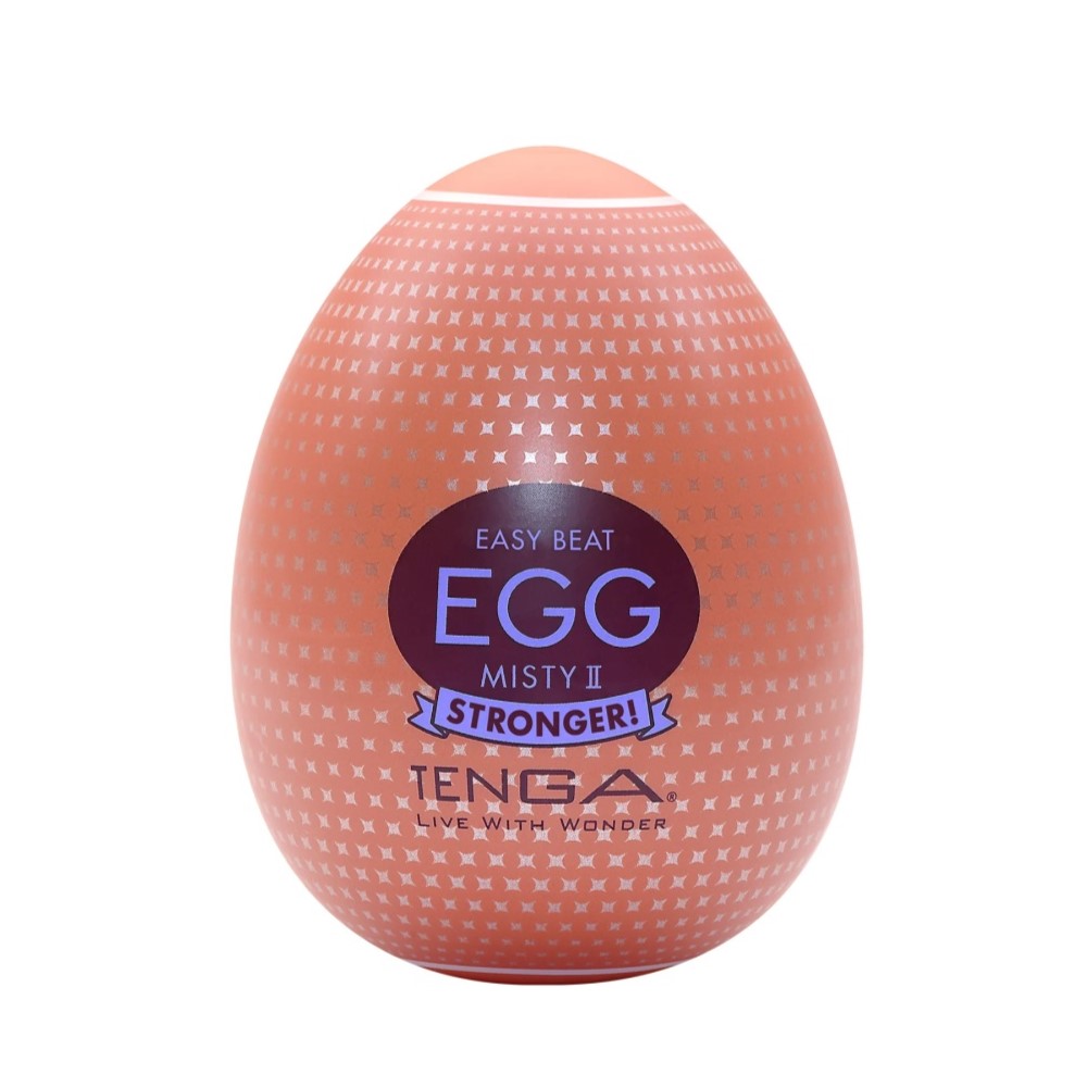 60708351709286679 Easy Beat Egg Misty II Stronger jednorazowy masturbator w kształcie jajka - obrazek 1