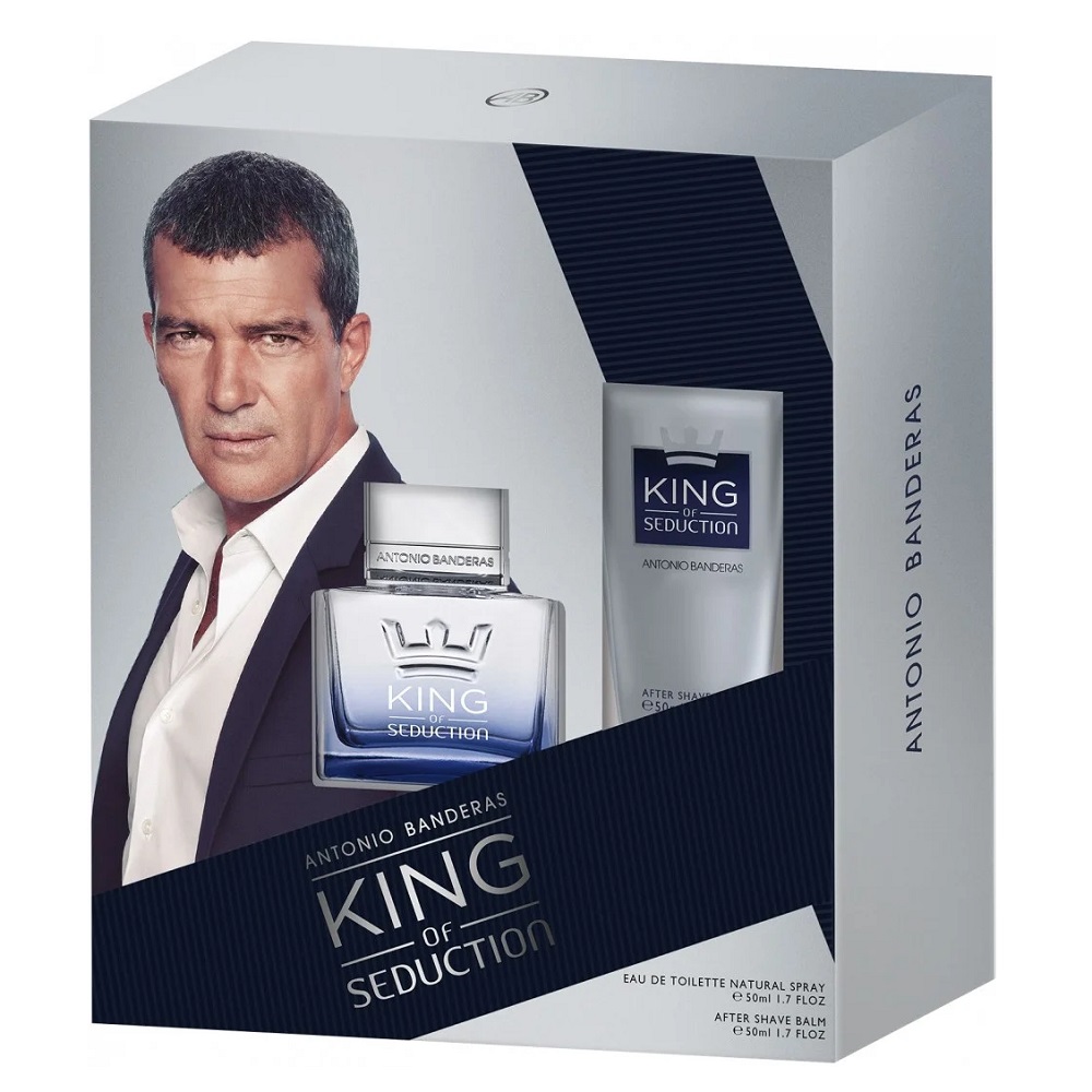 60726621695402481 King Of Seduction zestaw woda toaletowa spray 50ml + balsam po goleniu 50ml - obrazek 1