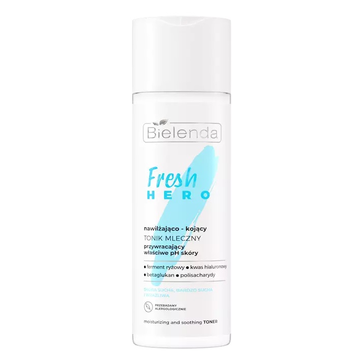 60863911741763542 Fresh Hero nawilżająco-kojący tonik mleczny przywracający właściwe pH skóry 200ml - obrazek 1