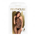 First Lady bodystocking z koronkowymi detalami Black S-L
