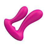 Mento wibrator do podwójnej stymulacji z 9 trybami wibracji Red Rose