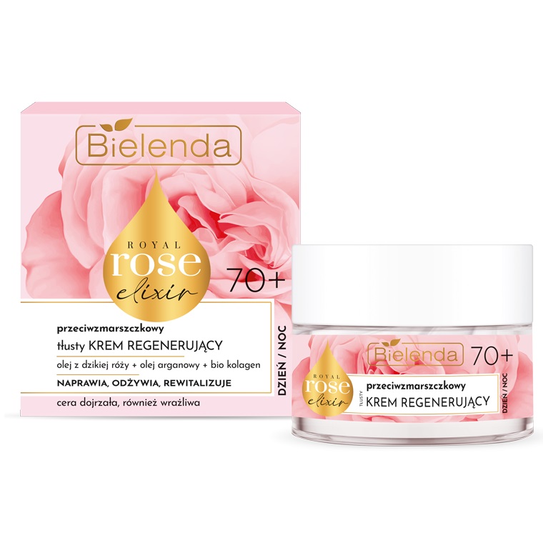60961991707485362 Royal Rose Elixir przeciwzmarszczkowy tłusty krem regenerujący 70+ 50ml - obrazek 1