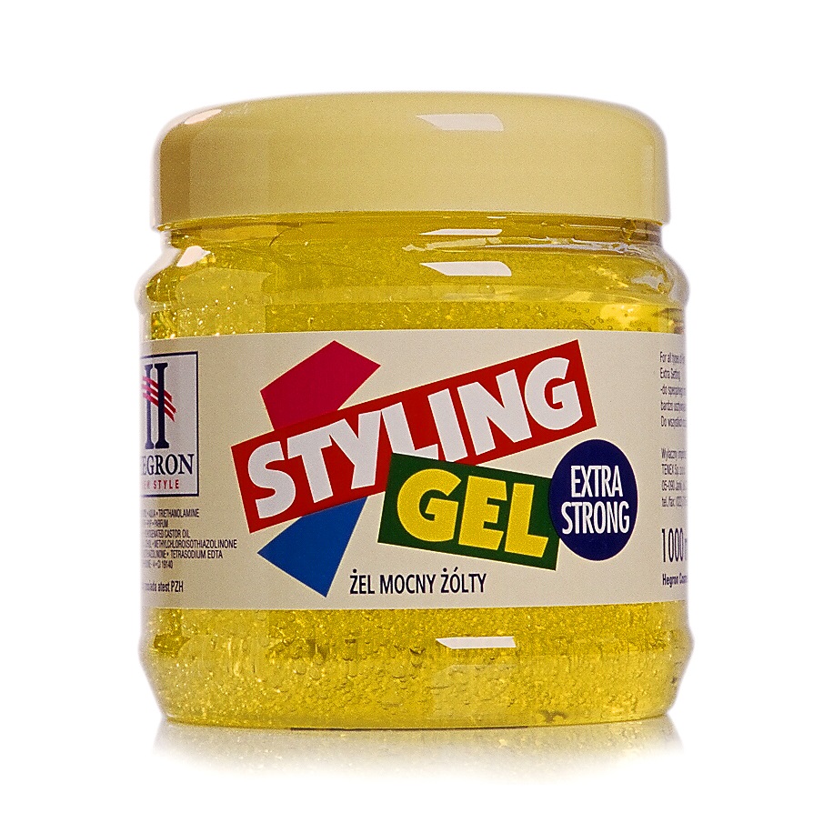61011721659339902 Styling Gel Extra Strong żel do stylizacji włosów Żółty 1000ml - obrazek 1