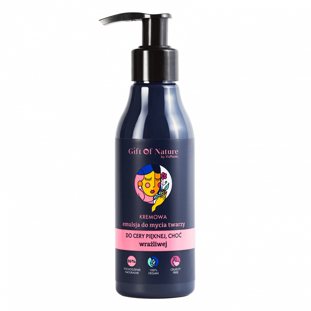 61233801621238214 Kremowa emulsja do mycia twarzy do cery wrażliwej 150ml - obrazek 1