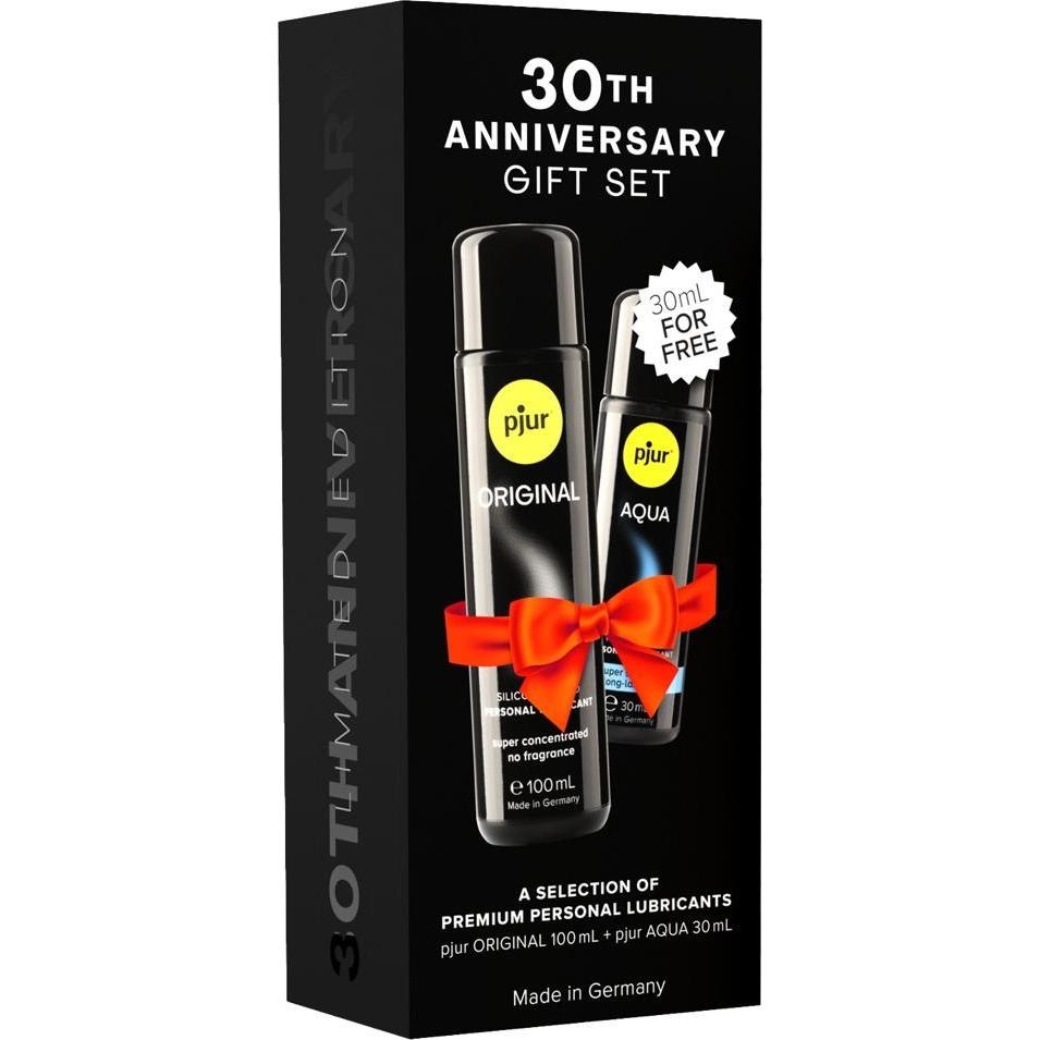 61243301755020709 30th Anniversary Gift Set zestaw Original silikonowy lubrykant 100ml + Aqua lubrykant na bazie wody 30ml - obrazek 1