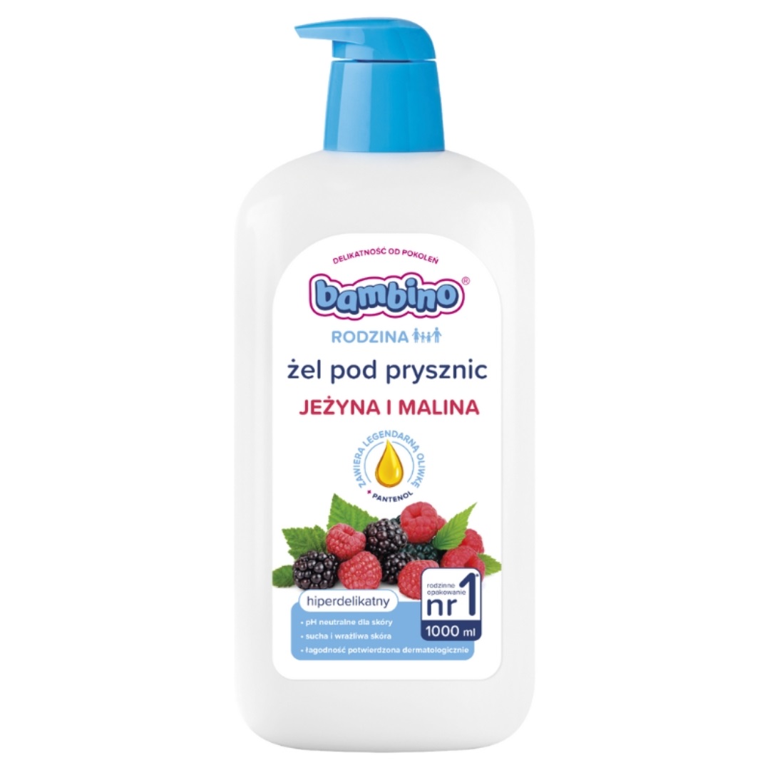 61274161749646386 Rodzina żel pod prysznic hiperdelikatny Jeżyna i Malina 1000ml - obrazek 1