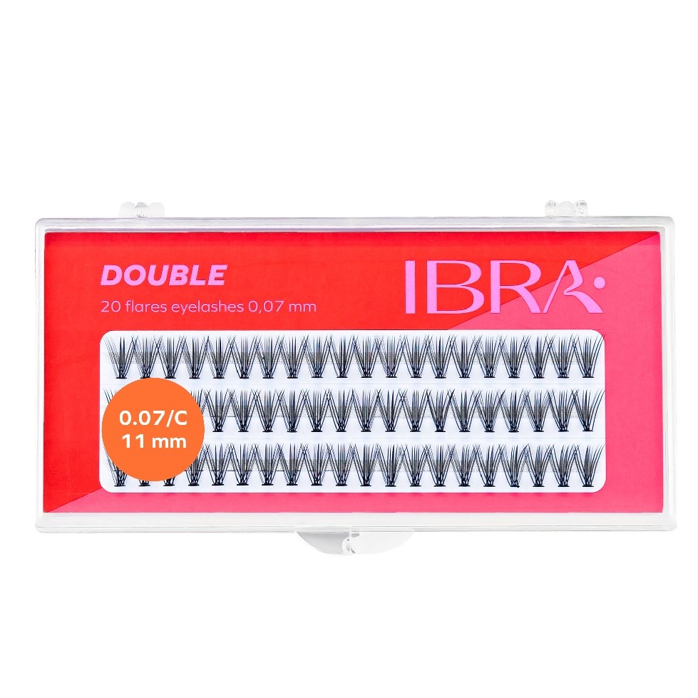 super natural Kępki sztucznych rzęs Double Knot-Free 0.07 C-11mm - obrazek 1