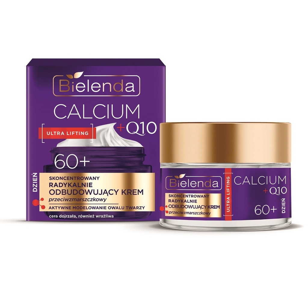 6137671697606128 Calcium + Q10 skoncentrowany radykalnie odbudowujący krem przeciwzmarszczkowy na dzień 60+ 50ml - obrazek 1