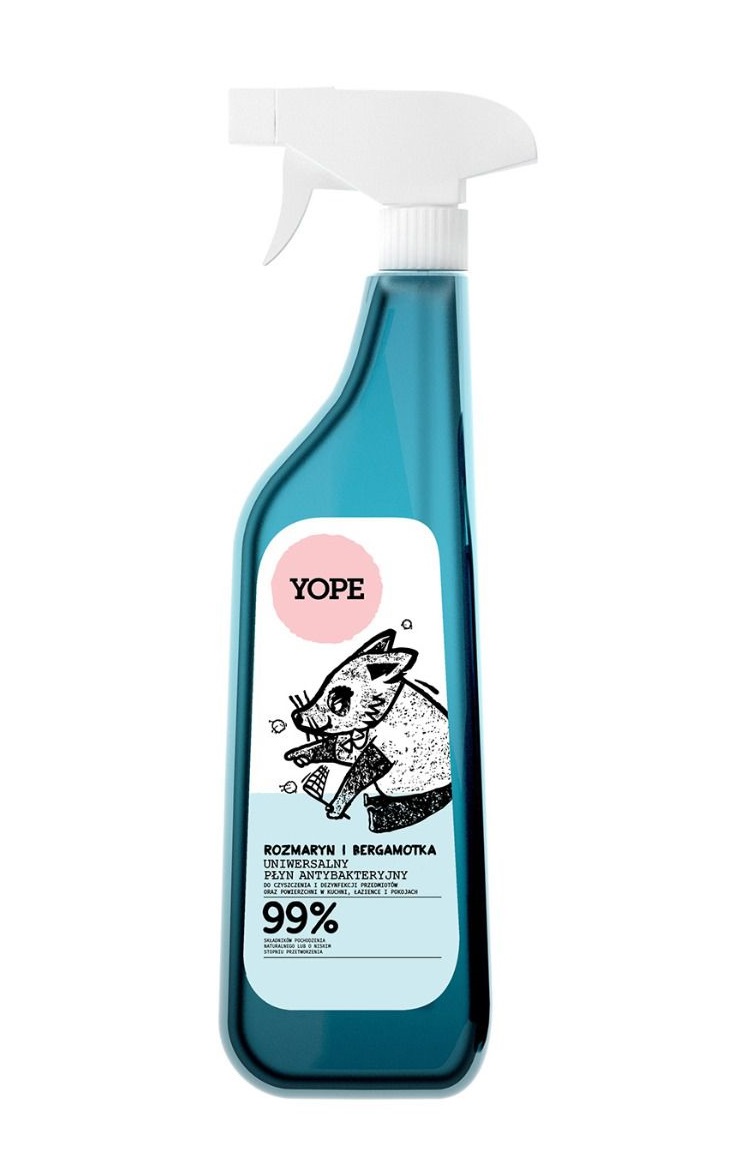 61552841574237496 Uniwersalny płyn antybakteryjny do czyszczenia Rozmaryn i Bergamotka 750ml - obrazek 1