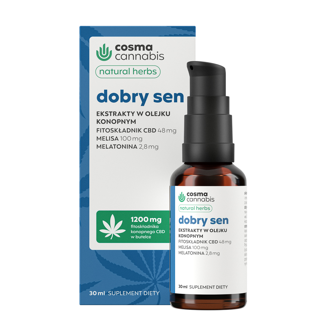 61639061750440512 Dobry Sen ekstrakty w olejku konopnym 30ml - obrazek 1