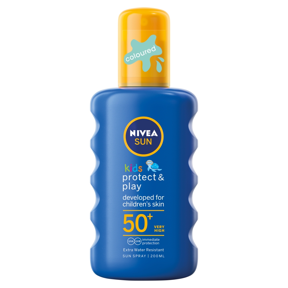 61658011617087655 Sun Kids Protect & Play nawilżający spray ochronny na słońce dla dzieci SPF50 200ml - obrazek 1