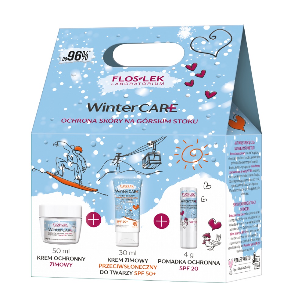 61752521730229193 Winter Care zestaw krem ochronny zimowy 50ml + krem zimowy przeciwsłoneczny do twarzy SPF50+ 30ml + pomadka ochronna SPF20 4g - obrazek 1