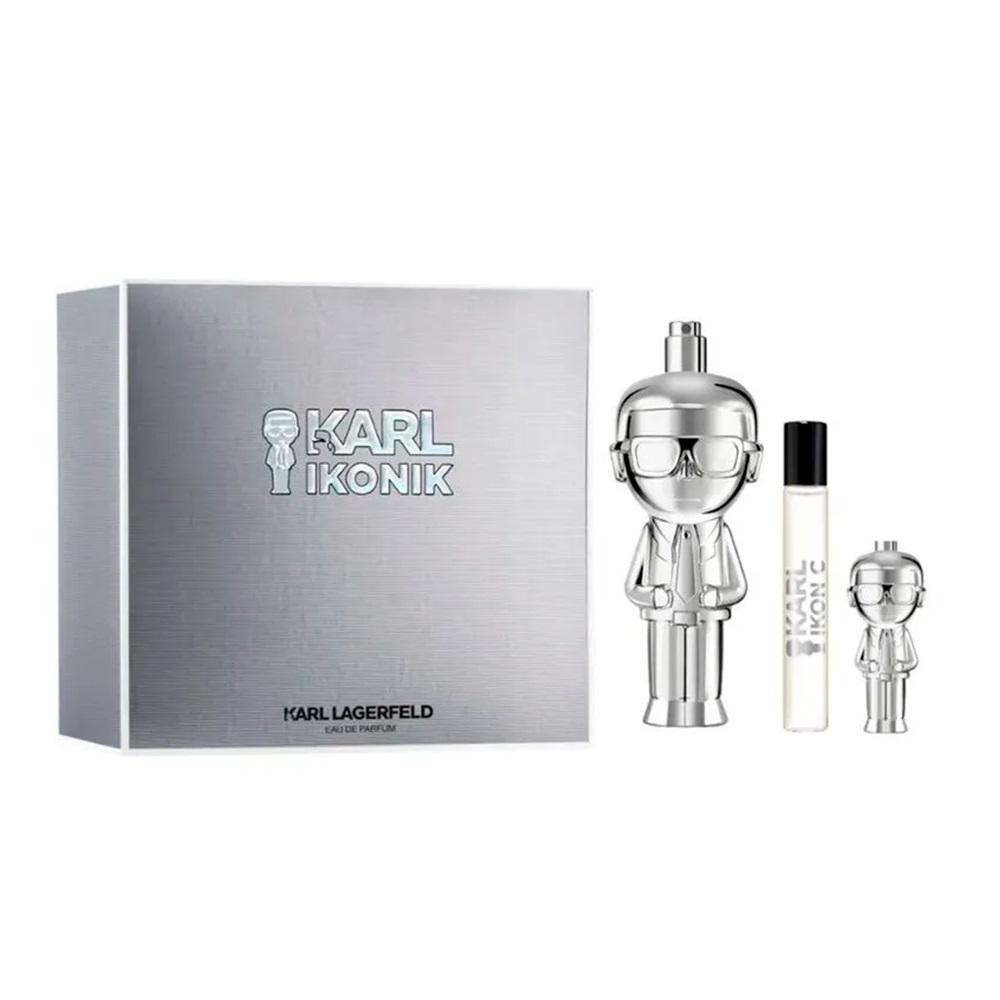 61760701778227050 Karl Ikonik Pour Homme zestaw woda perfumowana spray 100ml + woda perfumowana spray 7.5ml + woda perfumowana spray 4.5ml - obrazek 1