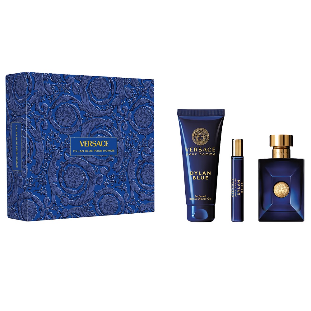 61769071719228762 Pour Homme Dylan Blue zestaw woda toaletowa spray 100ml + żel pod prysznic 150ml + woda toaletowa spray 10ml - obrazek 1