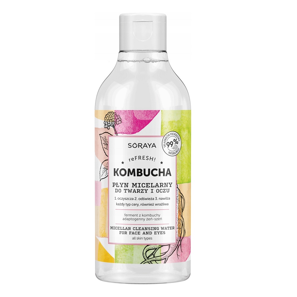 61807851669183094 Kombucha płyn micelarny do twarzy i oczu 400ml - obrazek 1