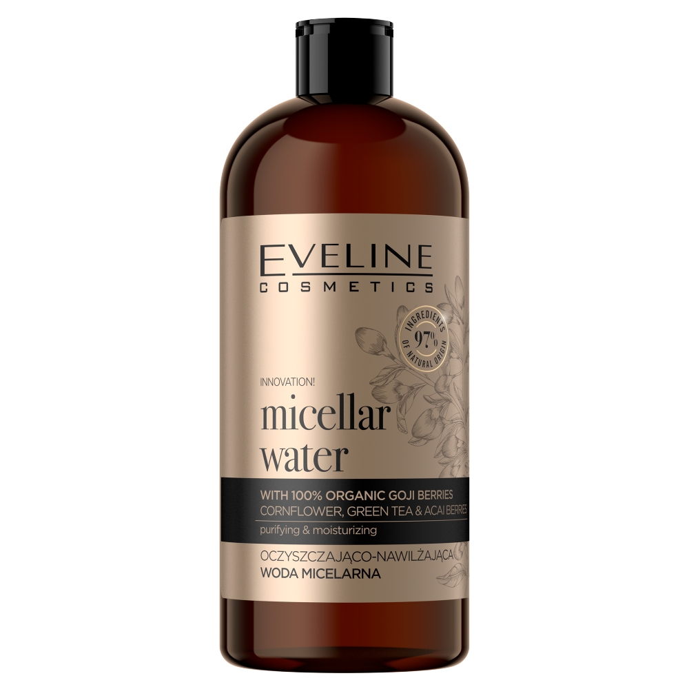 61809571646646295 Organic Gold oczyszczająco-nawilżająca woda micelarna 500ml - obrazek 1