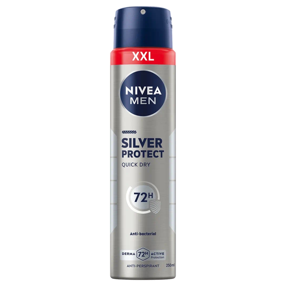 61824591753963430 Men Silver Protect antyperspirant spray 250ml - obrazek 1