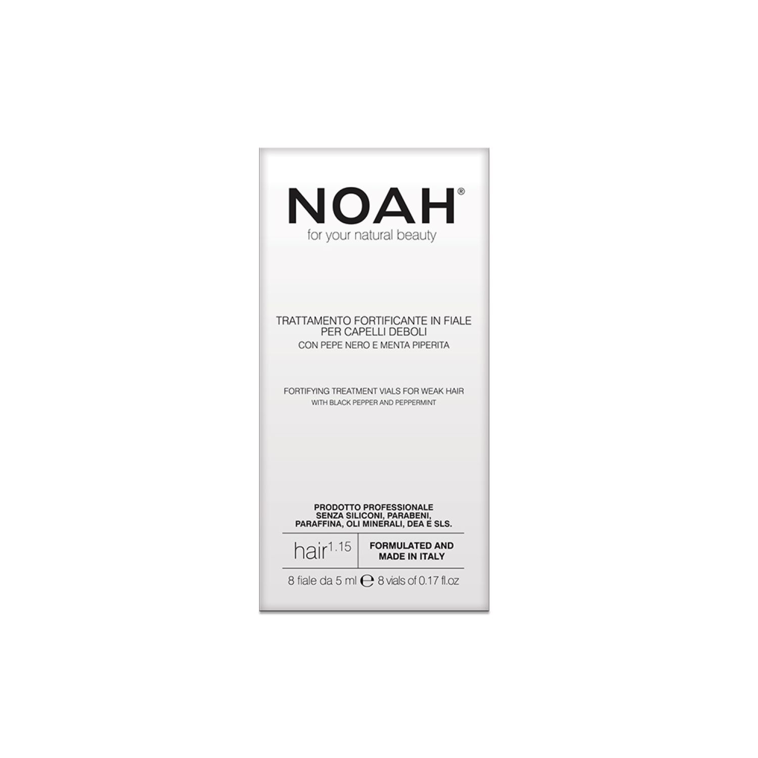 61836181663661764 For Your Natural Beauty Fortifying Treatment Vials For Weak Hair 1.15 kuracja wzmacniająca do pielęgnacji włosów słabych 8x5ml - obrazek 1